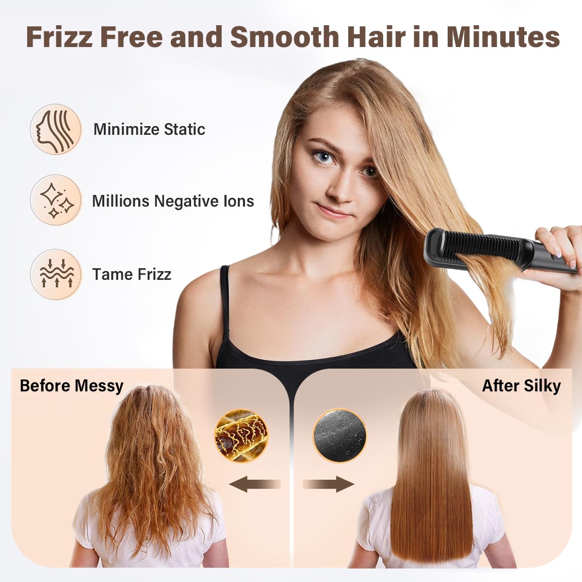 Three-minute Styling Straight Hair Comb
