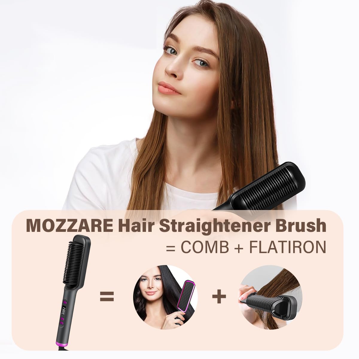 Three-minute Styling Straight Hair Comb