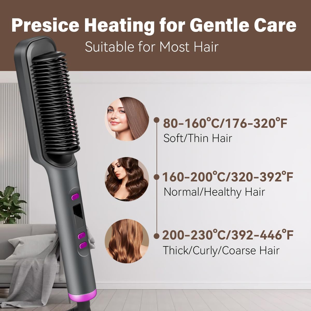 Three-minute Styling Straight Hair Comb